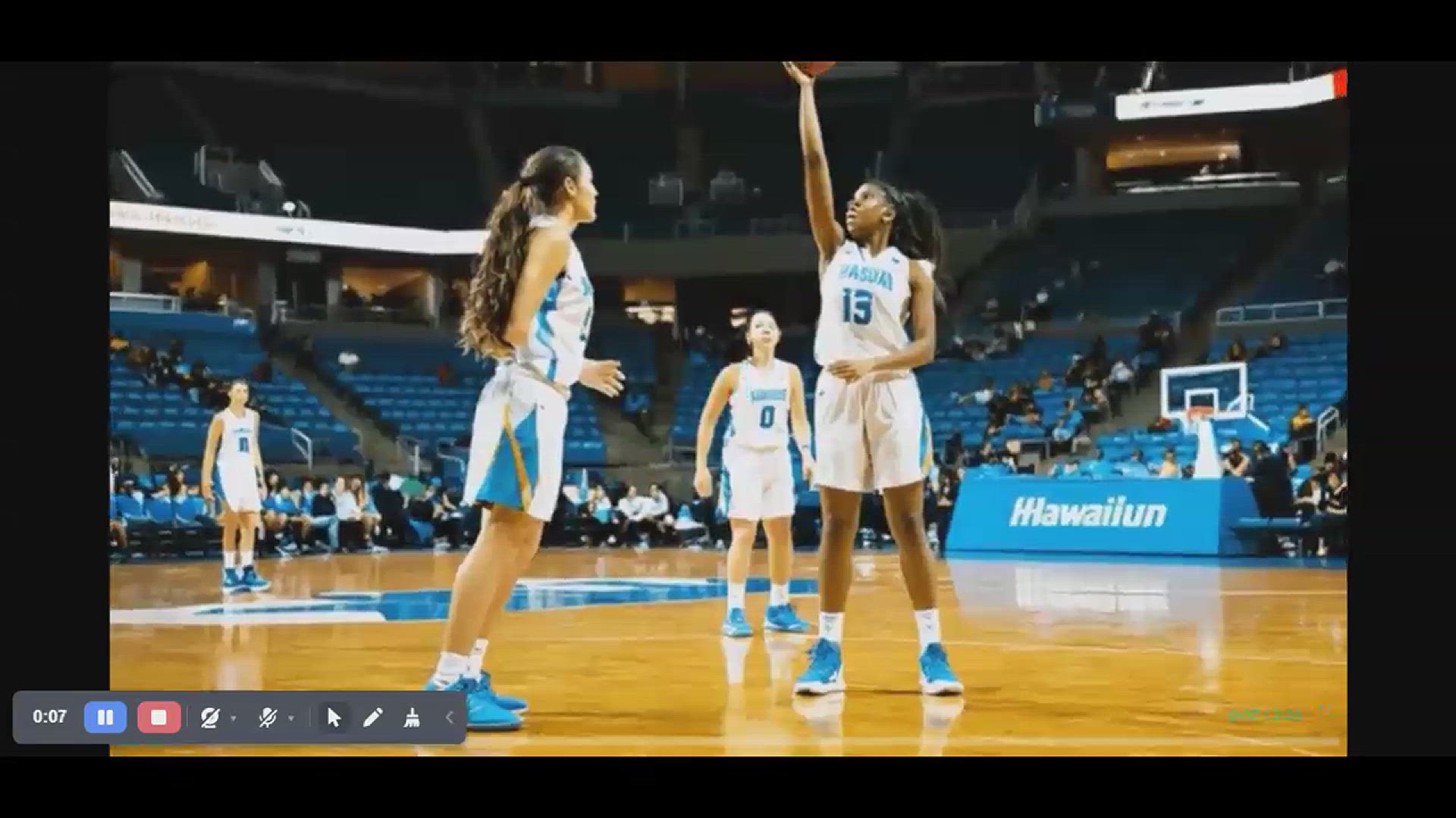 'Video thumbnail for The Hawaii women’s basketball team held on to defeat UC San Diego'