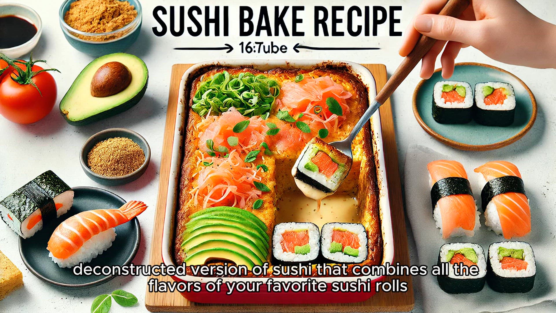 Video thumbnail for Sushi Bake Recipe