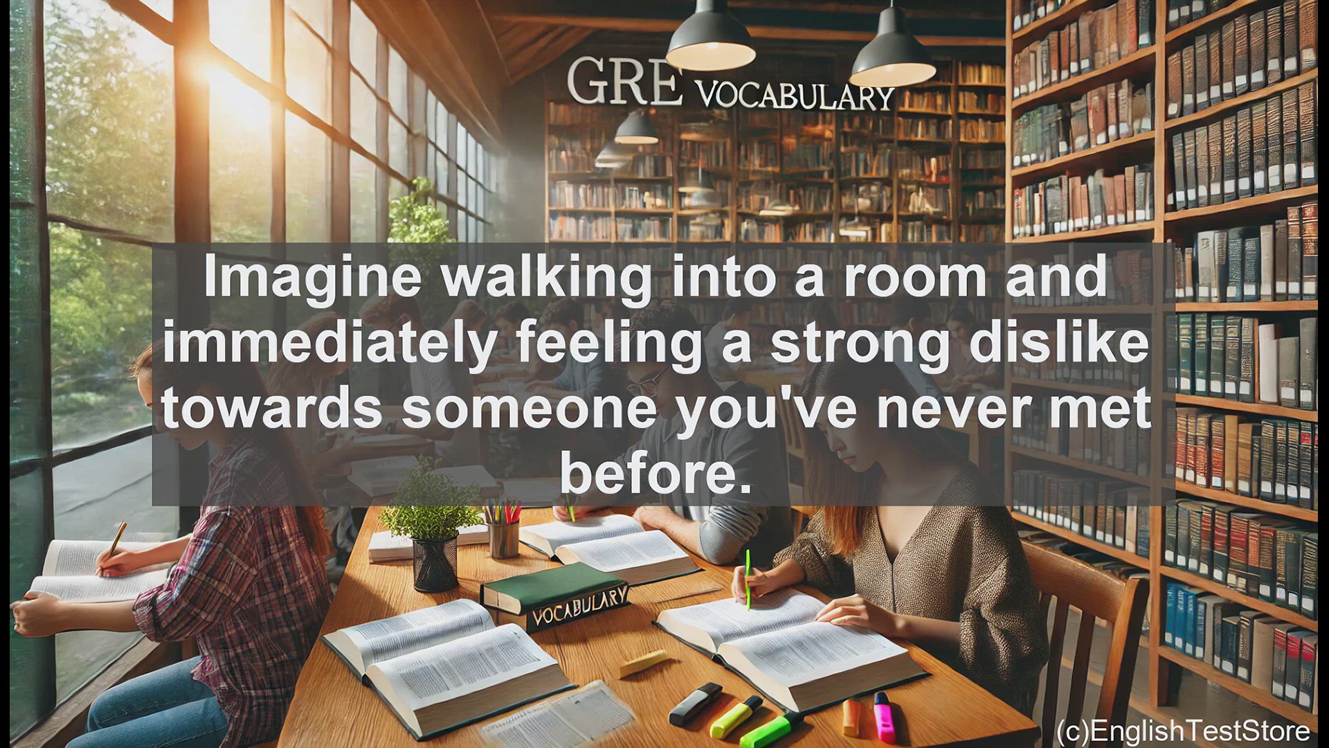 'Video thumbnail for GRE Vocabulary Lesson: Exploring Antipathy - A Powerful Word for Intense Dislike'