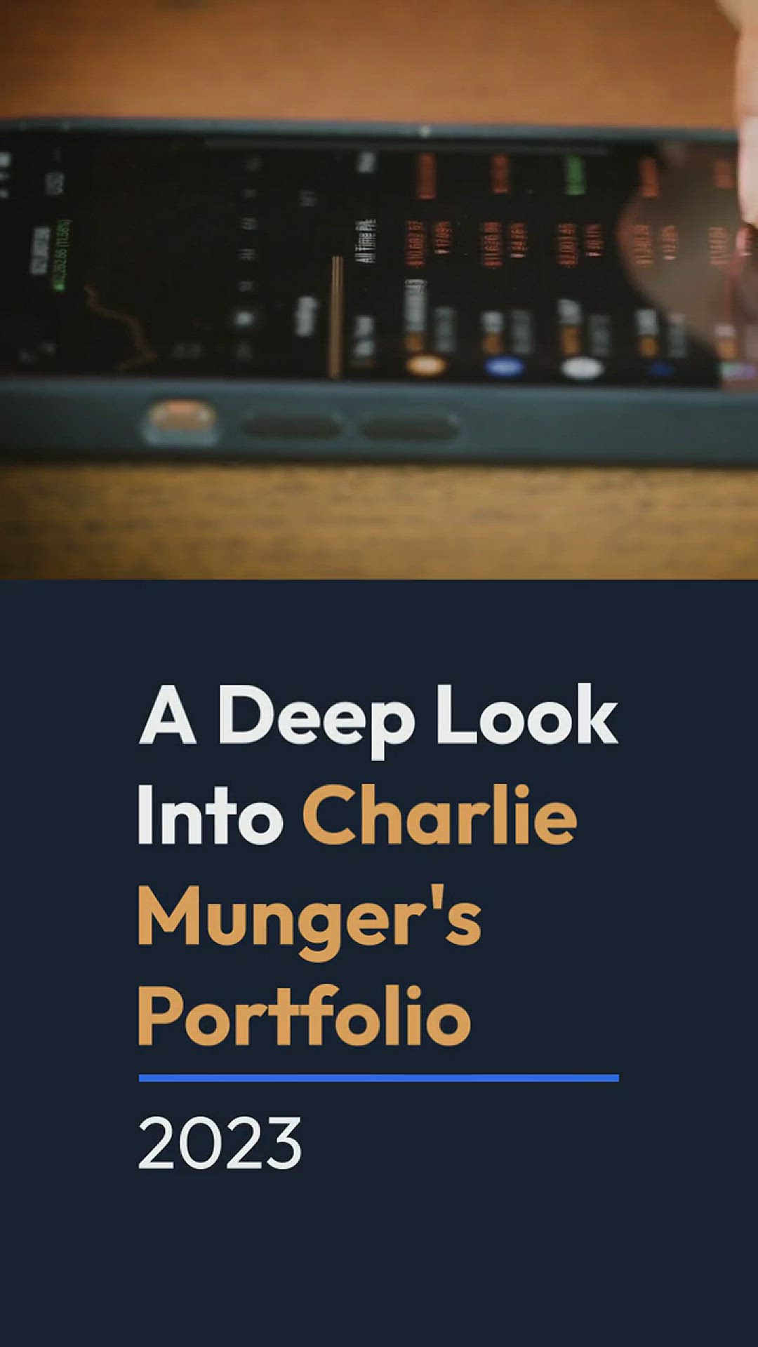 'Video thumbnail for A Deep Look Into Charlie Munger's Portfolio #shorts'