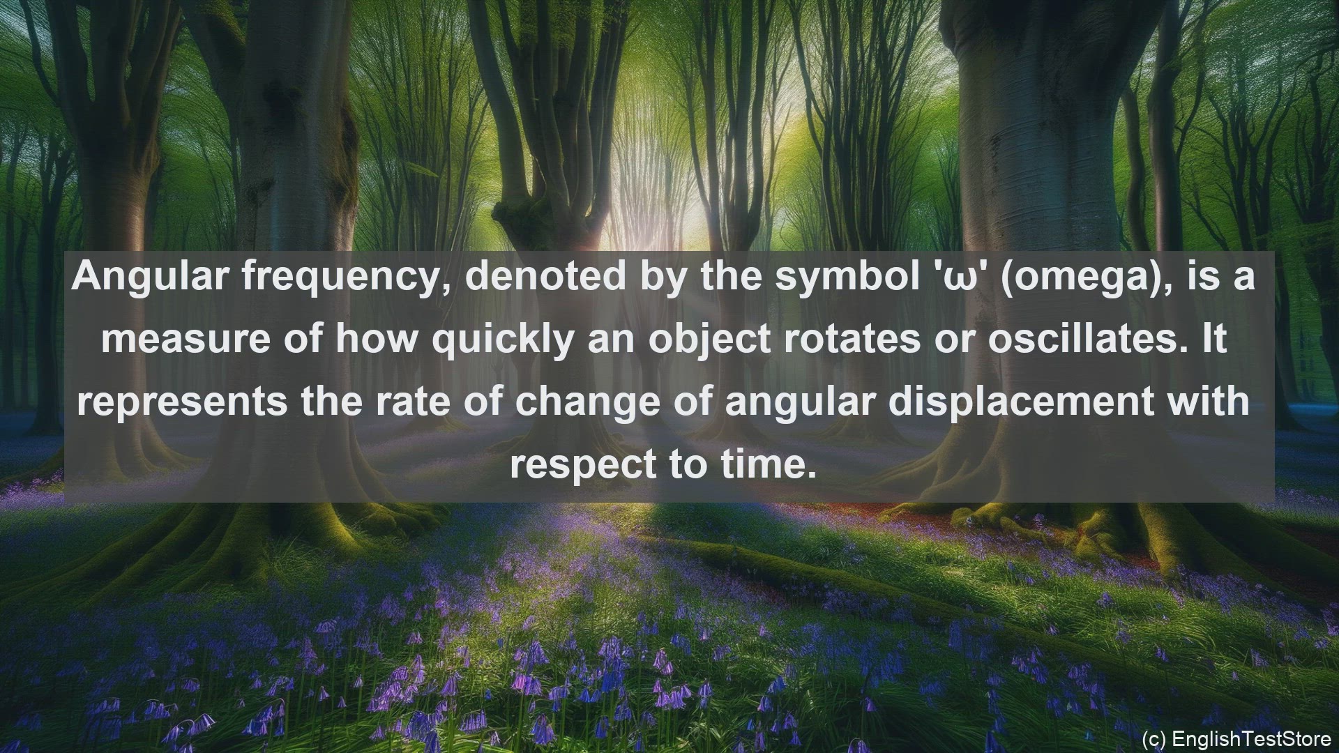 'Video thumbnail for Angular frequency in science  definition and examples'