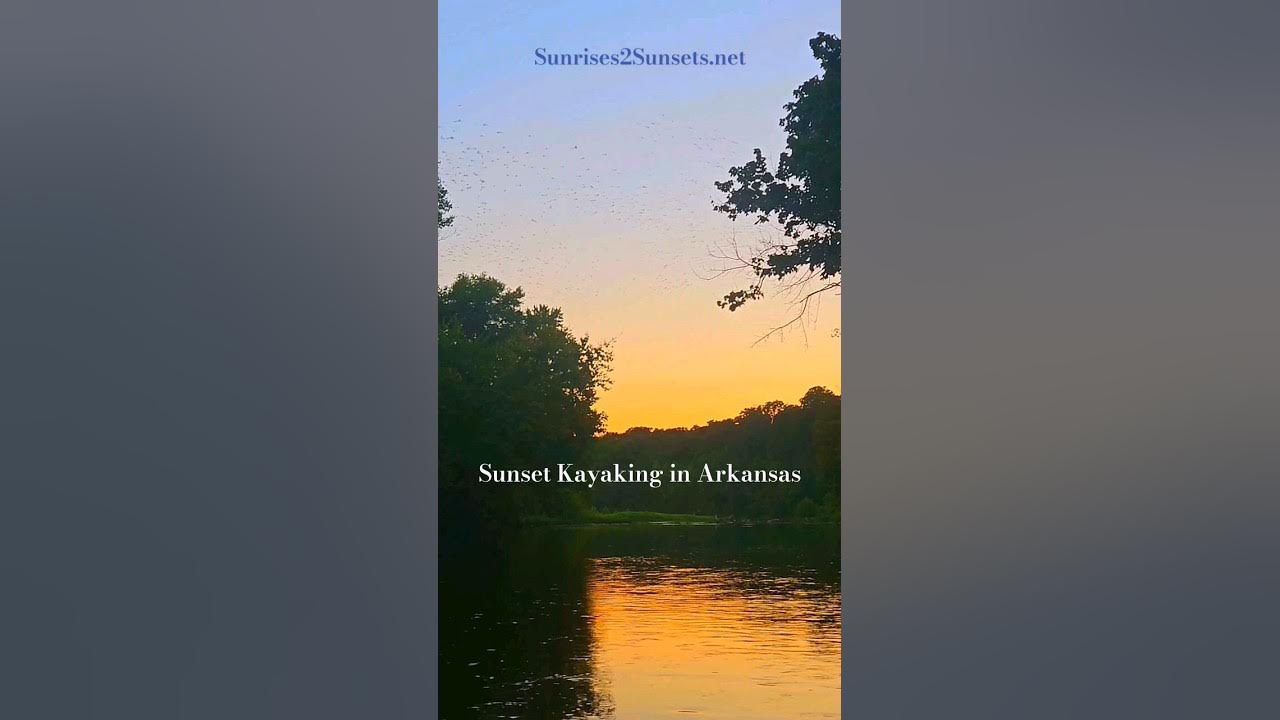 Video thumbnail for Sunset kayaking on the Illinois River in Arkansas