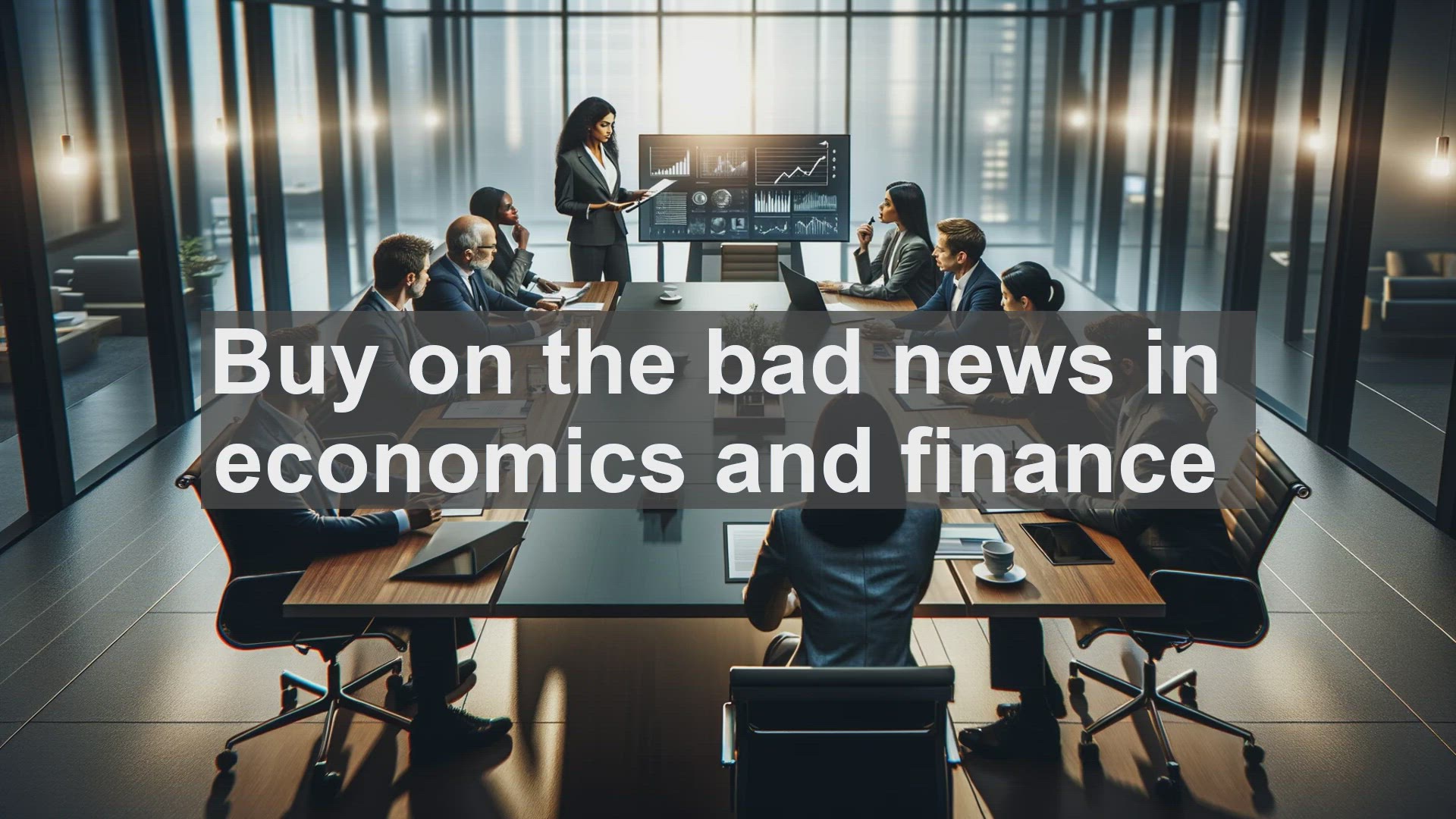 Buy on the bad news in economics and finance