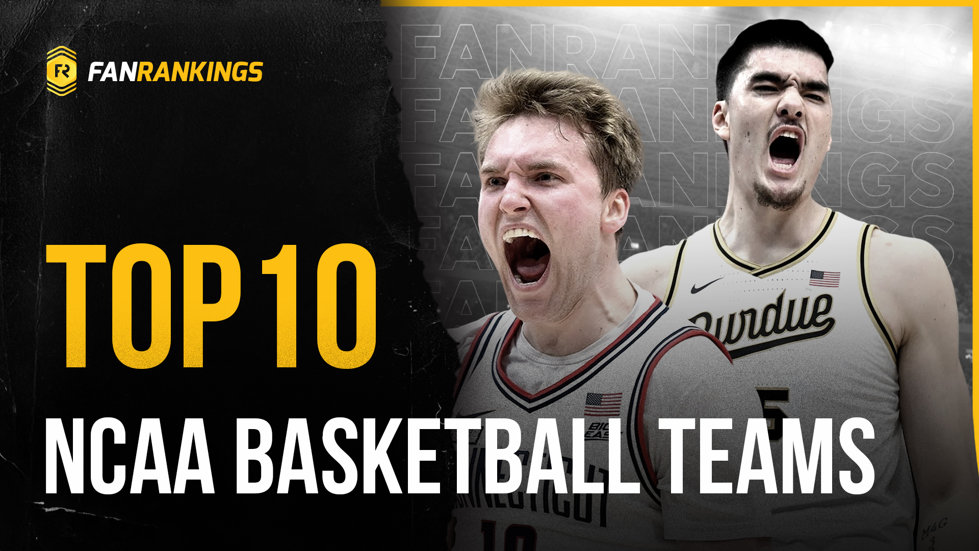Video thumbnail for Top 10 Best College Basketball Teams 2023-2024 March Madness Rankings (2023-2024 Season)