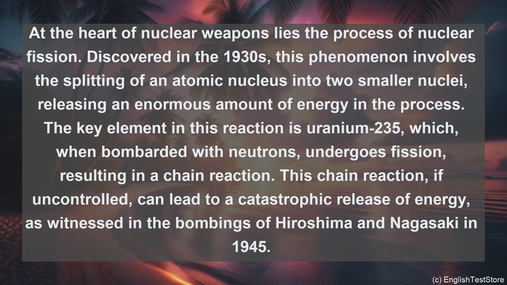 'Video thumbnail for Nuclear weapons in science  definition and examples'