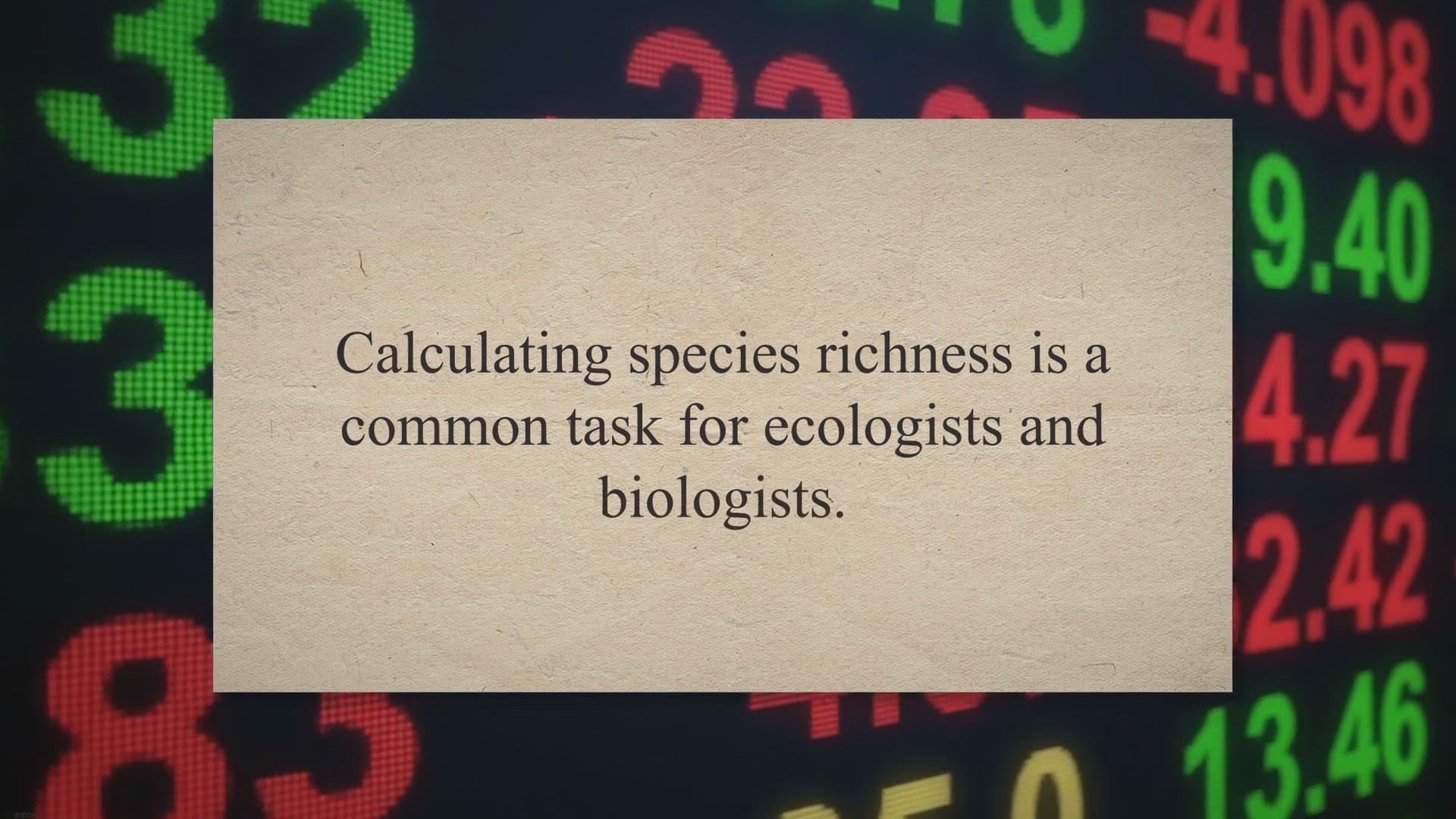Video thumbnail for How To Calculate Species Richness In Excel