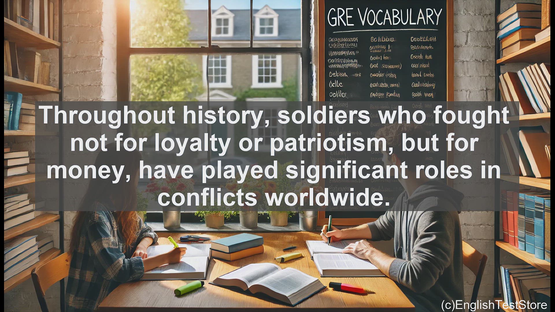 'Video thumbnail for GRE Vocabulary Lesson: Exploring the Word 'Mercenary' for the GRE'