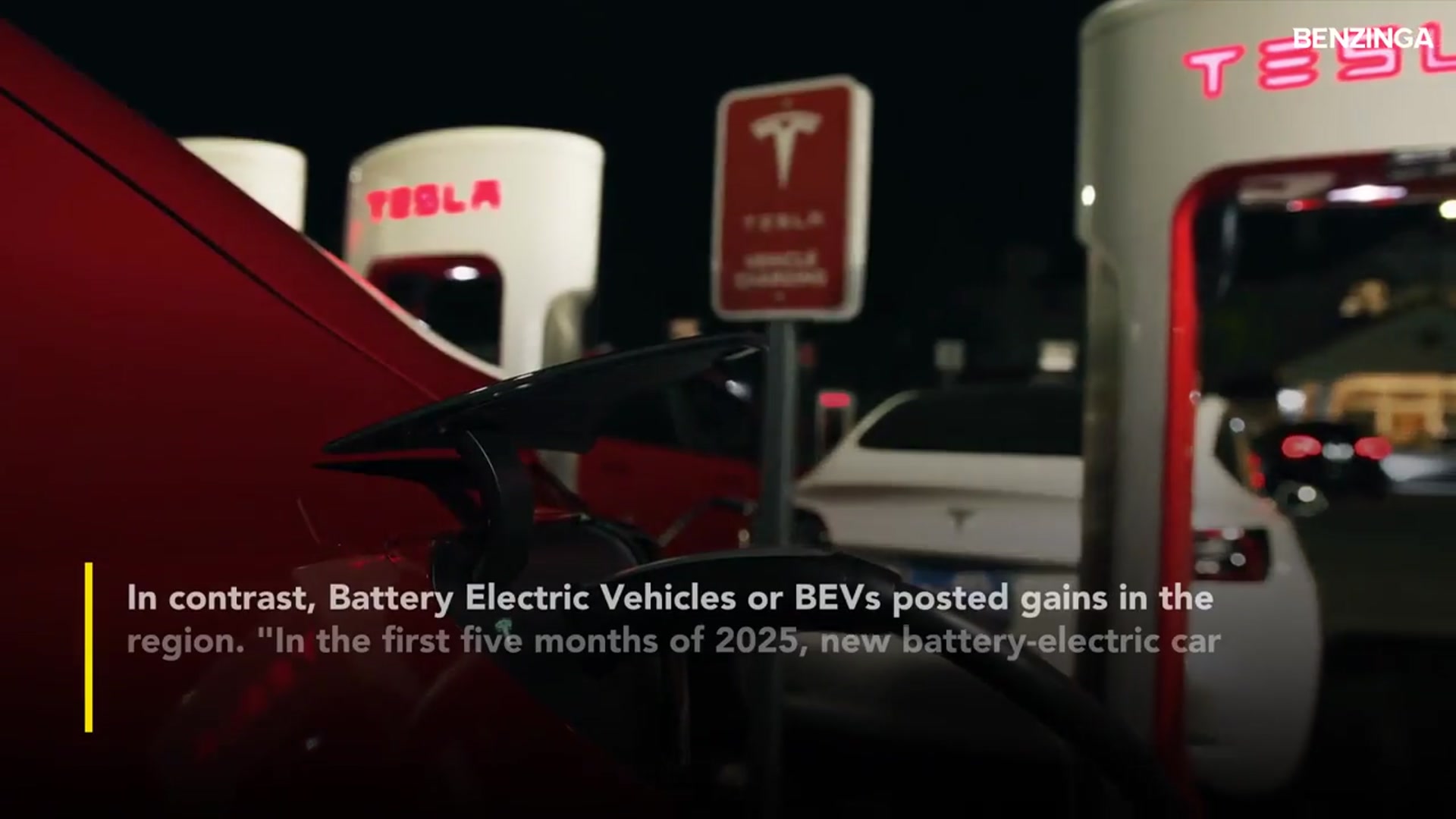 'Video thumbnail for Tesla's Europe Sales Slide For 5th Straight Month - Elon Musk-led EV Giant's Market Share Shrinks To 1.3%'