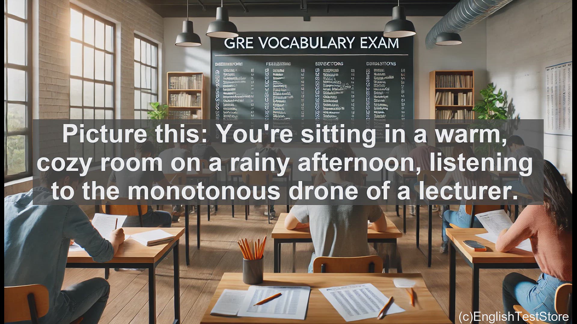 'Video thumbnail for GRE Vocabulary Lesson: Soporific - The Sleep-Inducing Vocabulary Word'