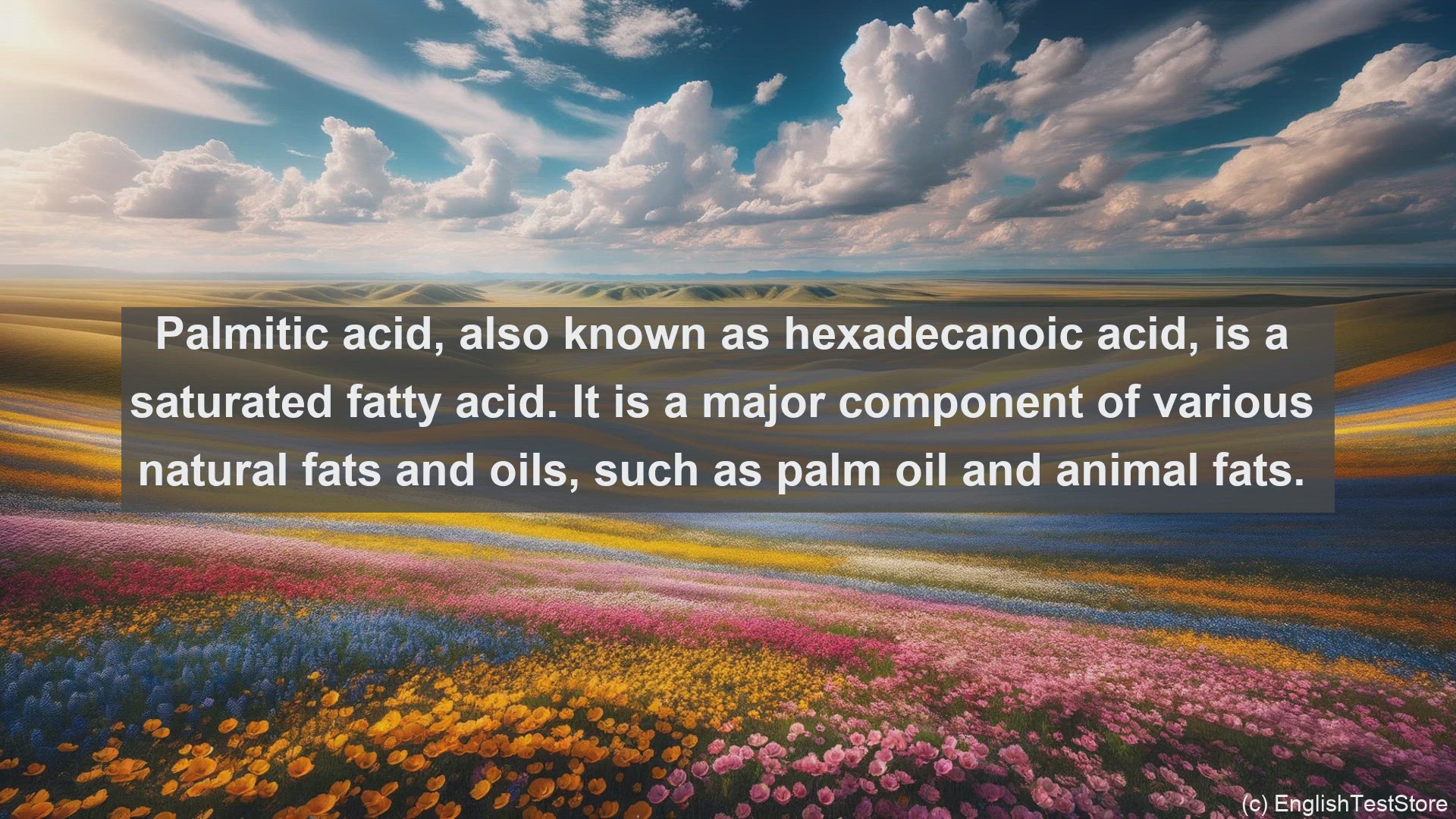 'Video thumbnail for Palmitic acid in science  definition and examples'