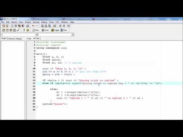 Video thumbnail for Lập trình C++ : Cấu trúc rẽ nhánh trong C++