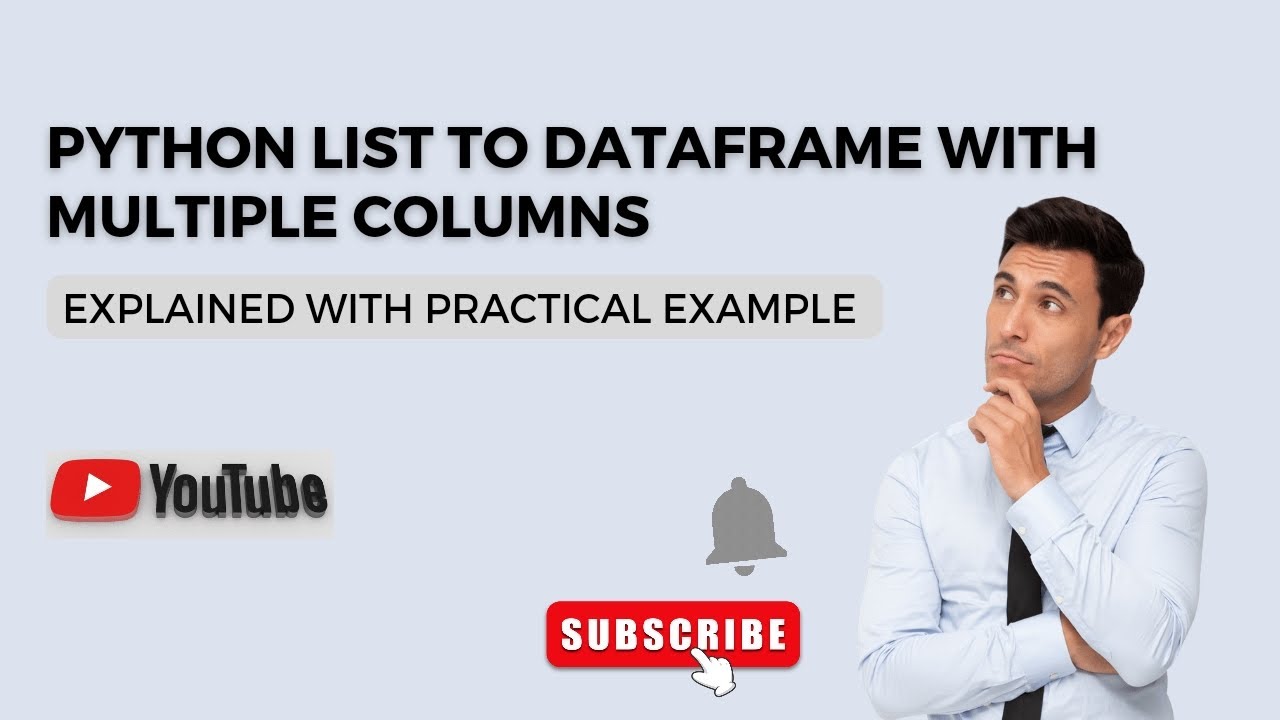 'Video thumbnail for Python List to DataFrame with Multiple Columns - Python Tutorial'