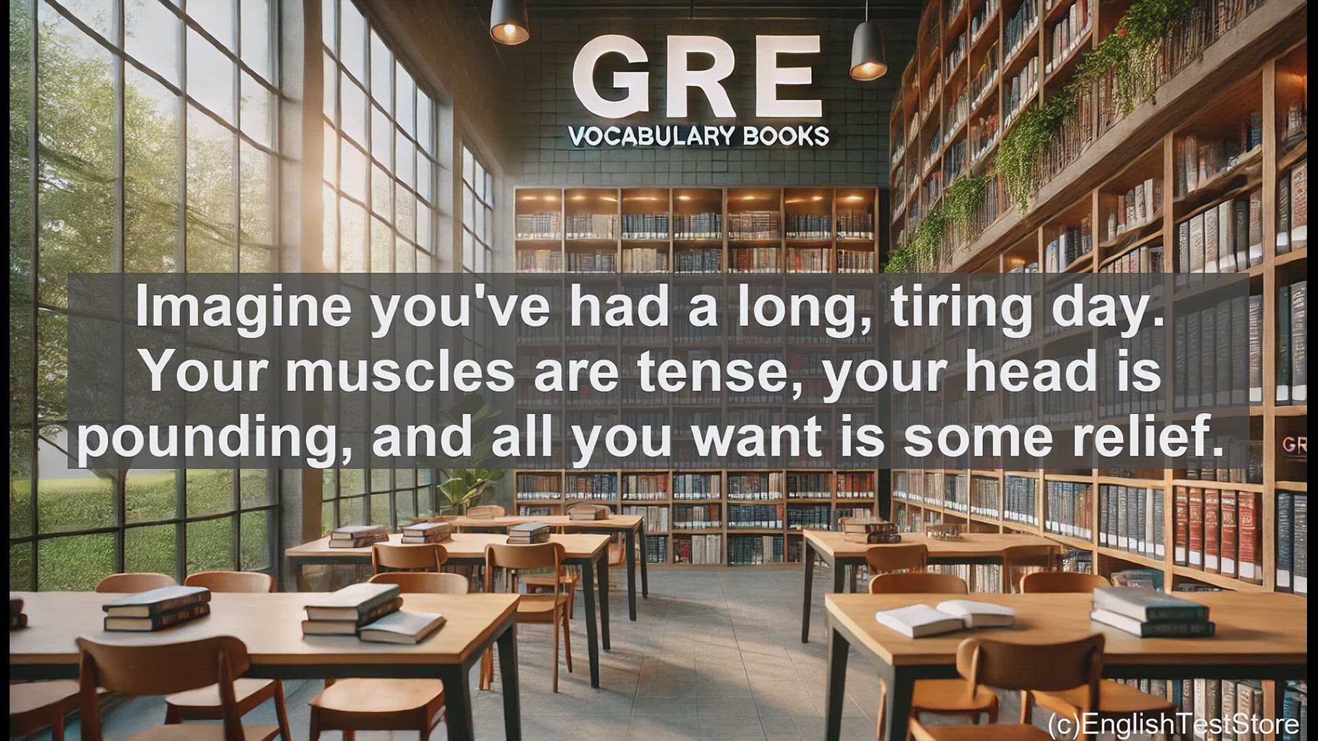 'Video thumbnail for GRE Vocabulary Lesson: Alleviate - Easing the Burden'