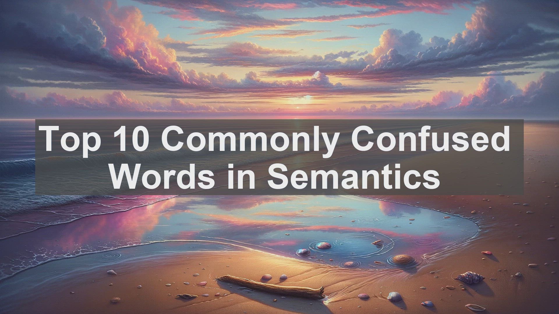 'Video thumbnail for Top 10 Commonly Confused Words in Semantics'