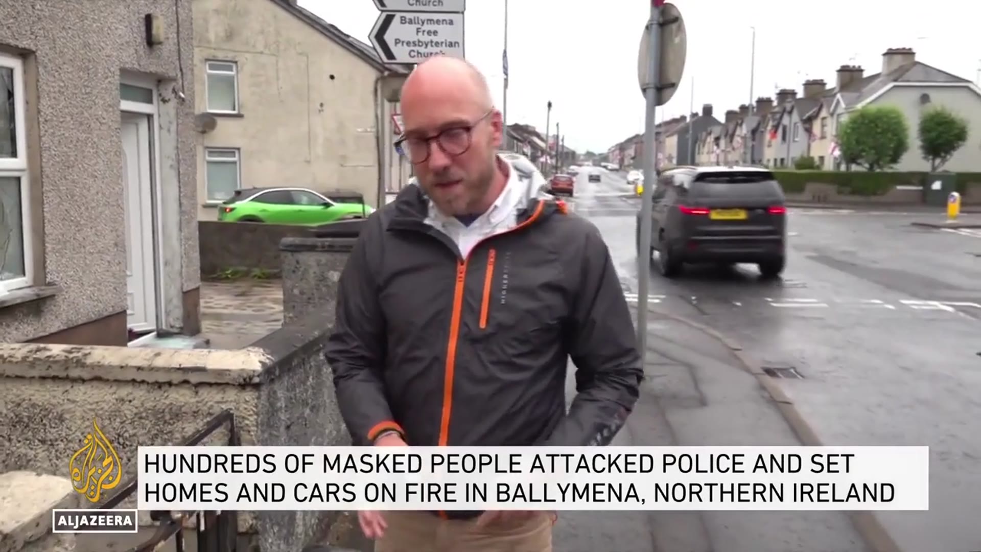 'Video thumbnail for N Ireland hit by third night of ‘racist’ violence, main flashpoint calmer'