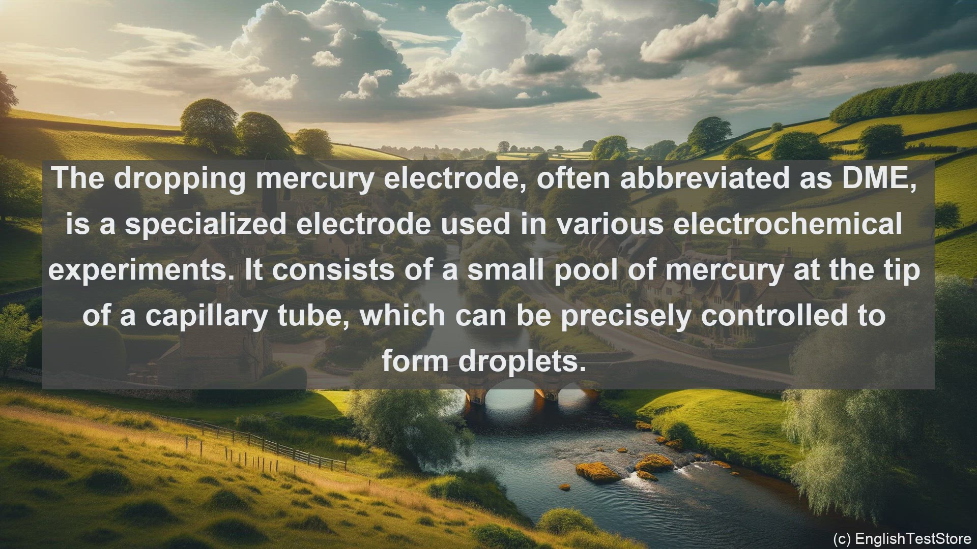 'Video thumbnail for Dropping mercury electrode in science  definition and examples'