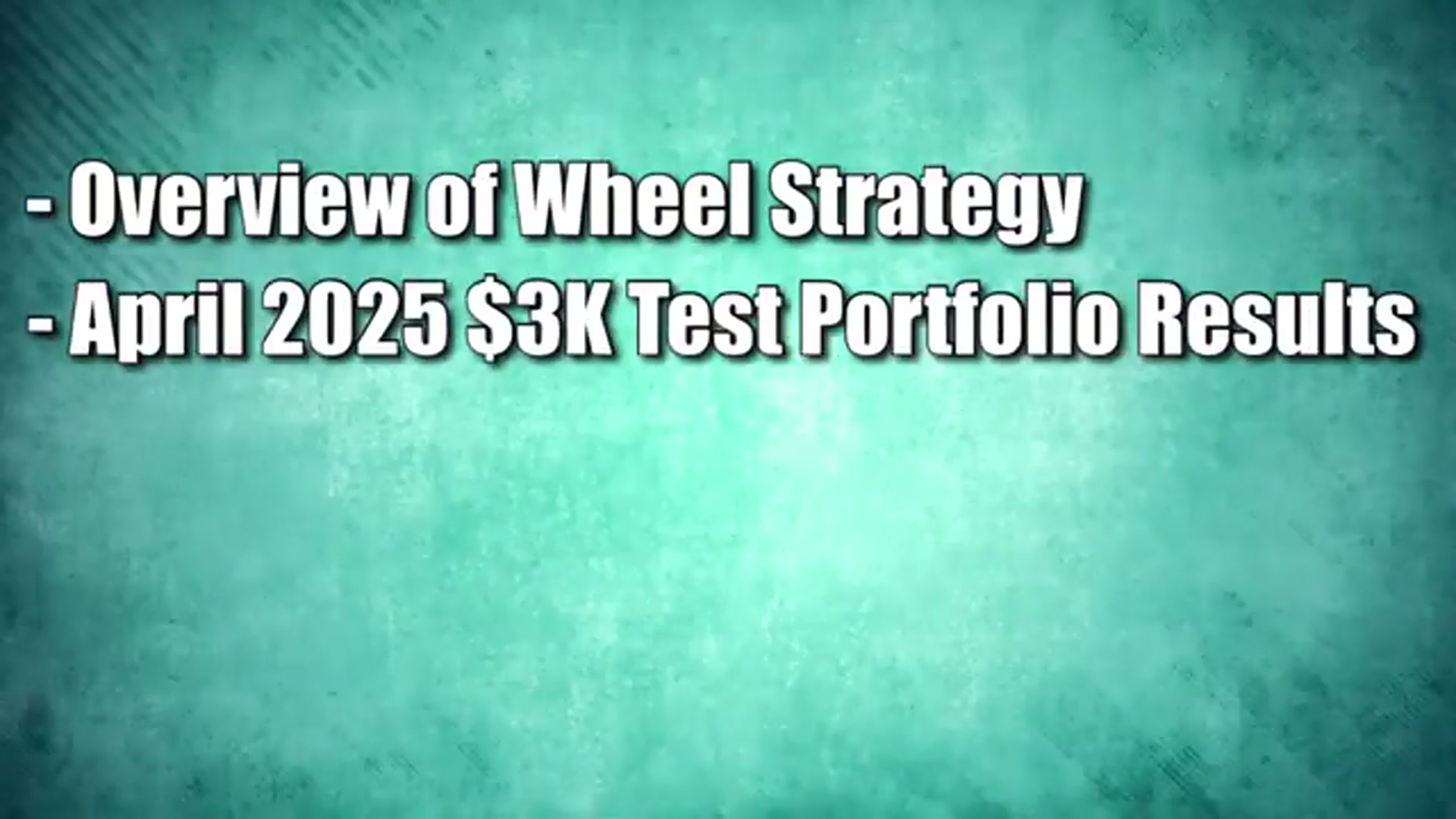 'Video thumbnail for Average Joe Investor: slv $3,000 wheel strategy: april 2025 results & portfolio update'