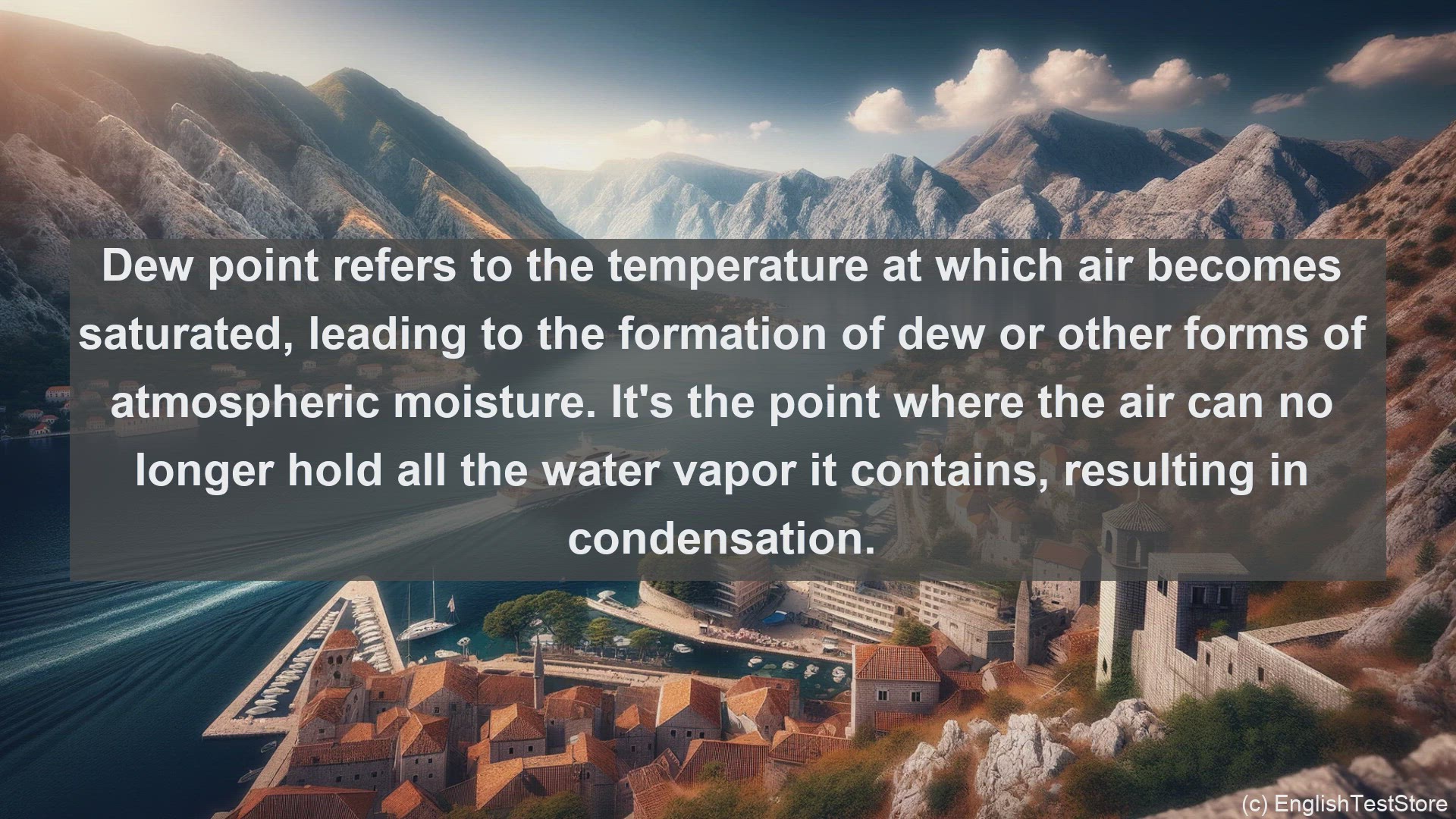 'Video thumbnail for Dew point in science  definition and examples'