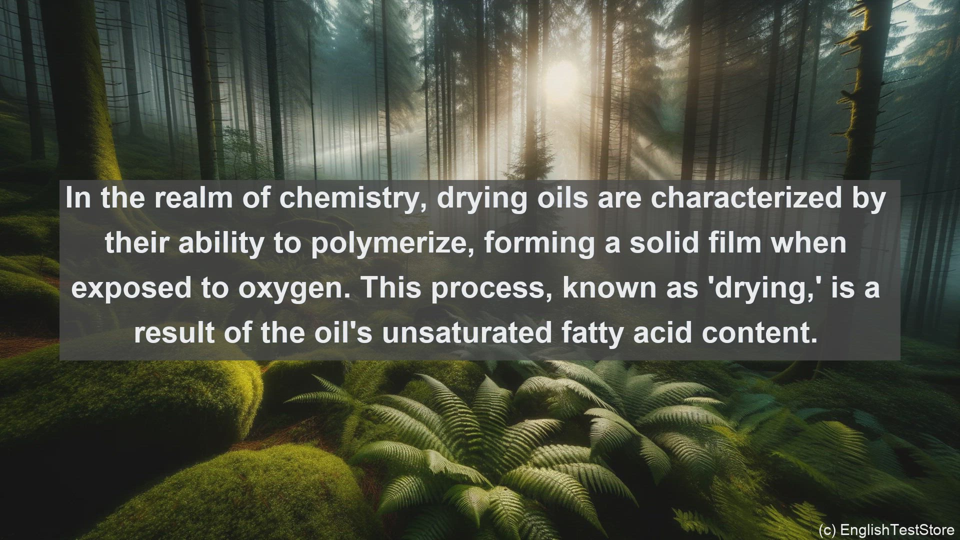 'Video thumbnail for Drying oil in science  definition and examples'