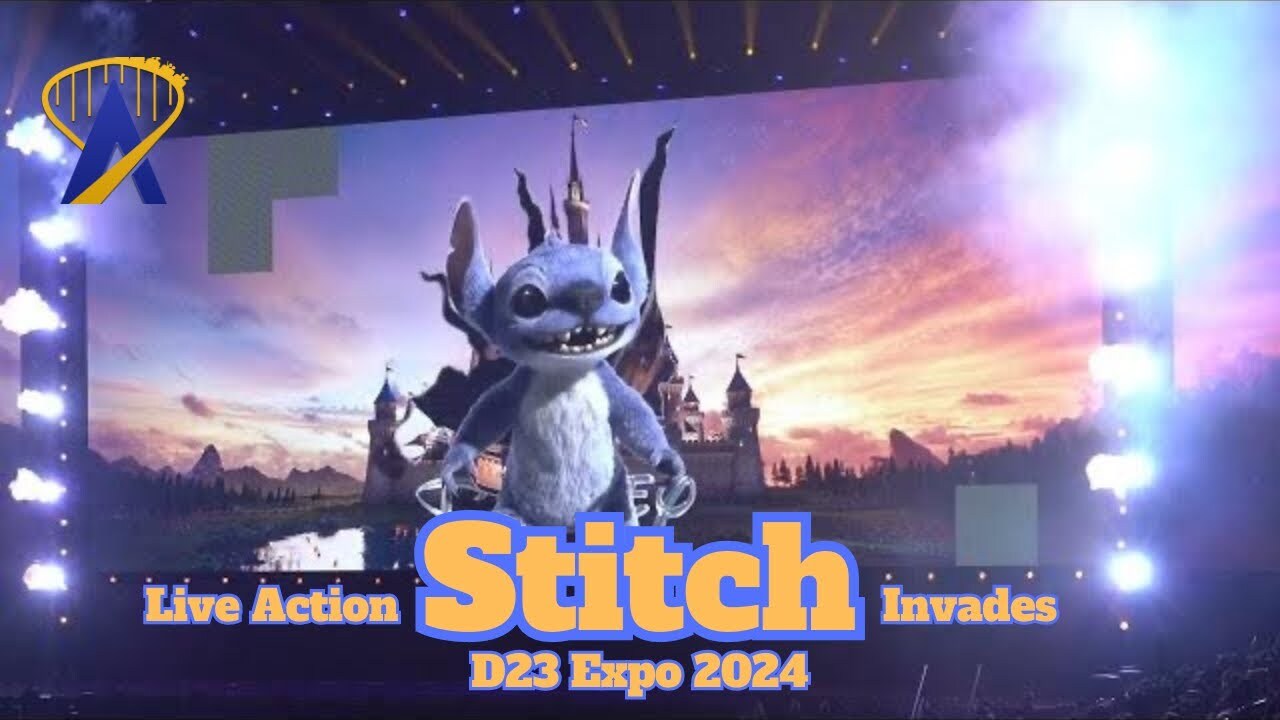 'Video thumbnail for Live Action Stitch Invades D23 2024'