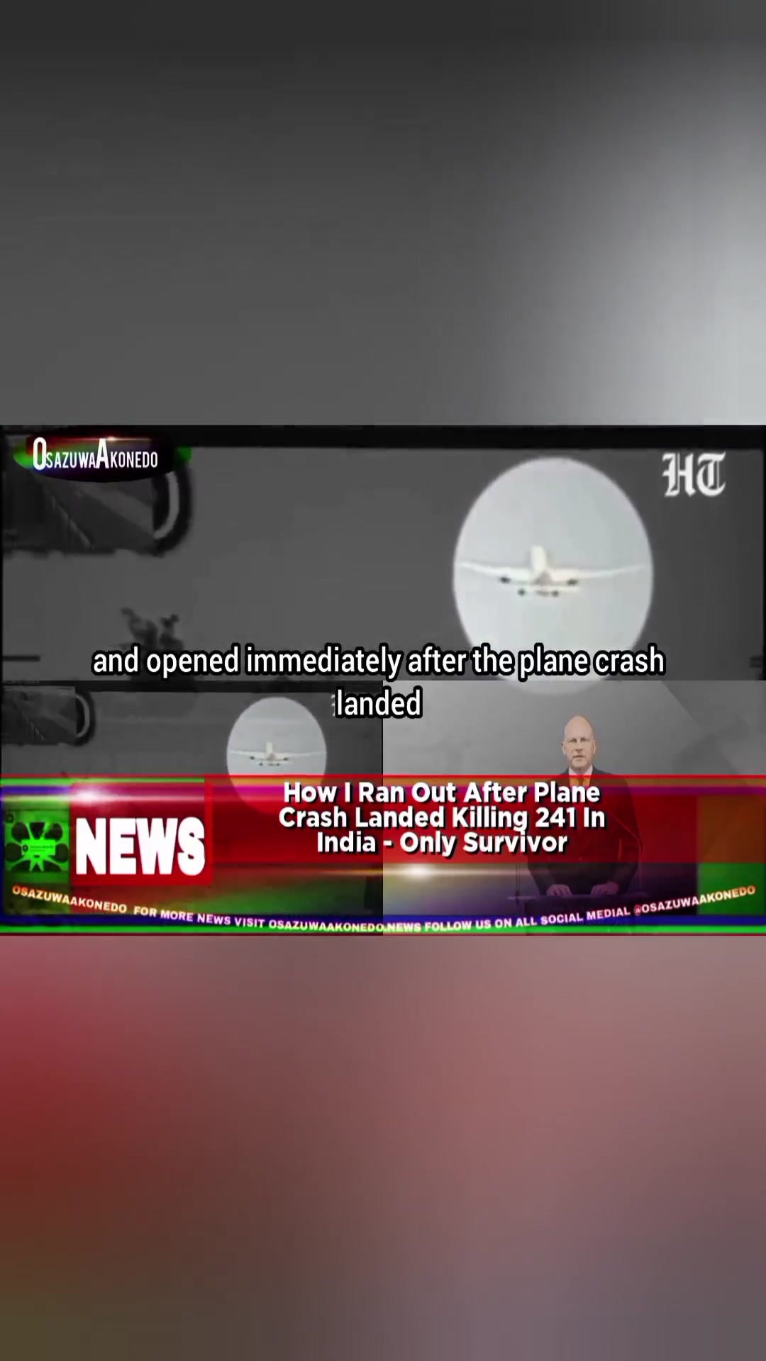 'Video thumbnail for How I Ran Out After Plane Crash Landed Killing 241 In India - Only Survivor '