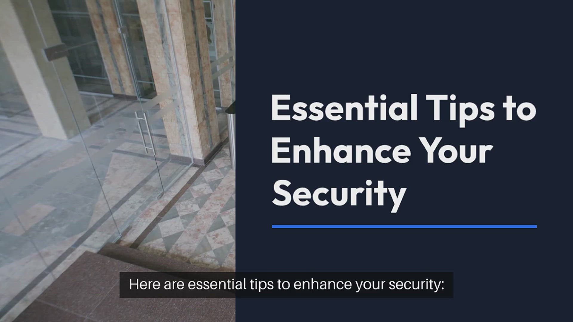 Video thumbnail for Home Security Tips For Solo Dwellers