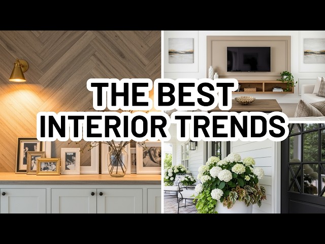 Video thumbnail for INTERIOR DESIGN TRENDS YOU SHOULD BE FOLLOWING