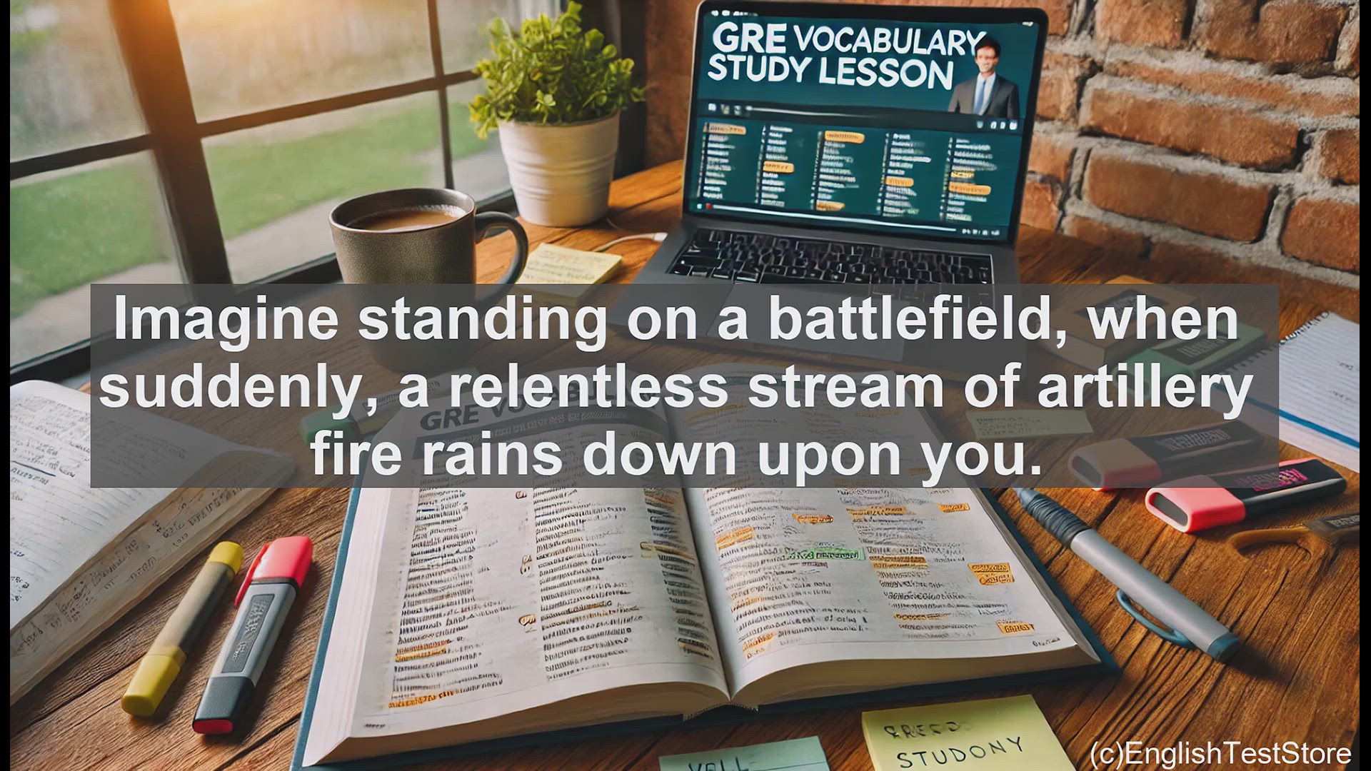 'Video thumbnail for GRE Vocabulary Lesson: Mastering the Powerful Word 'Barrage''