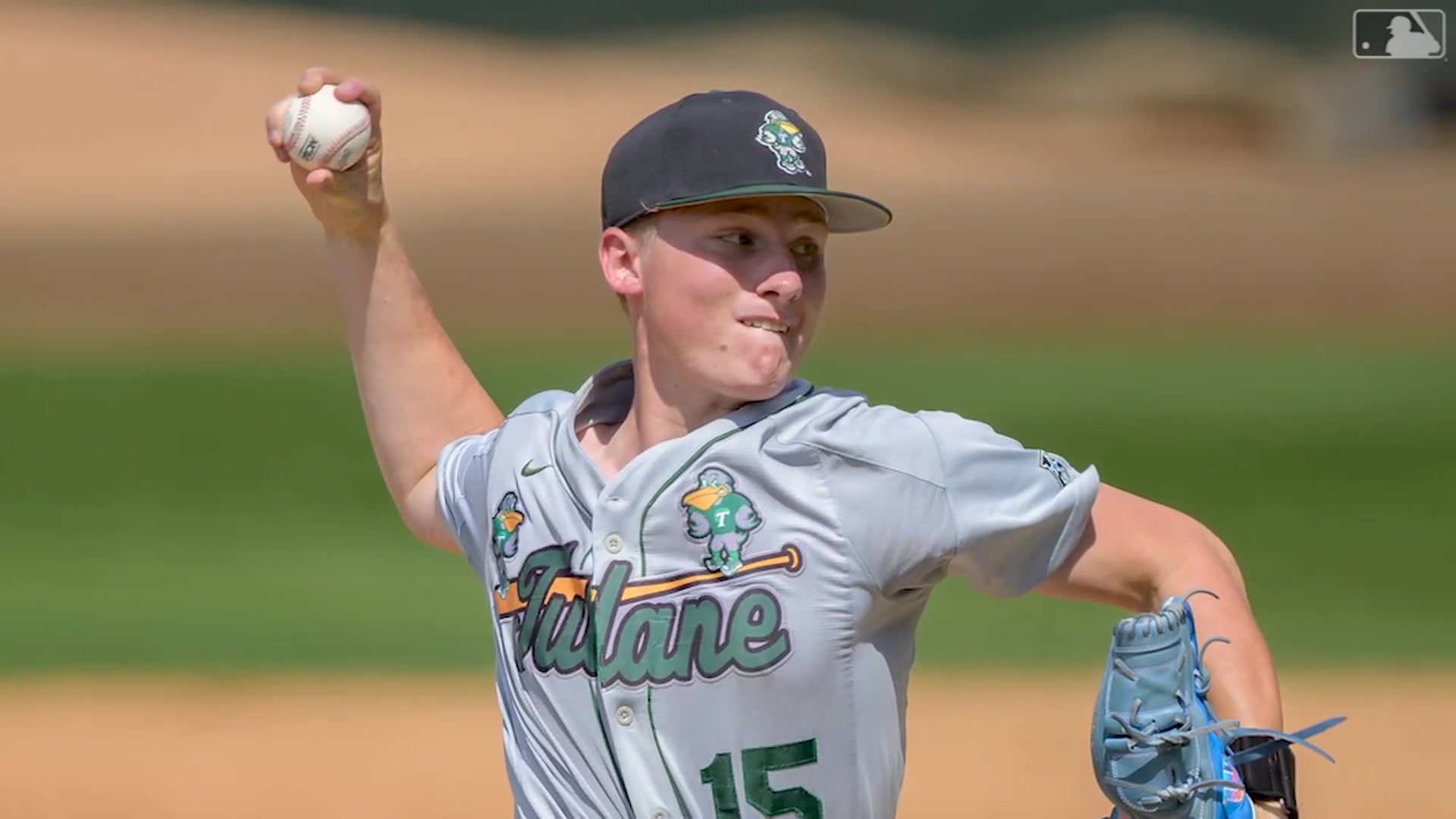 'Video thumbnail for 2025 MLB Draft Preview: Michael Lombardi, RHP, Tulane'