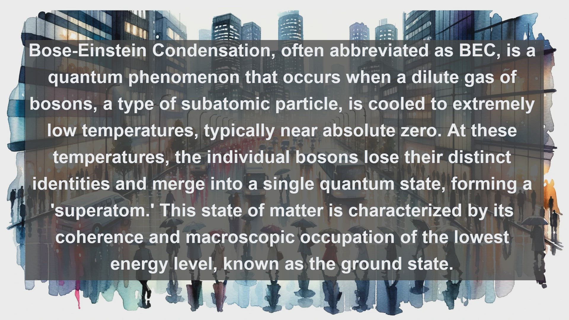 'Video thumbnail for Bose einstein condensation in science  definition and examples'