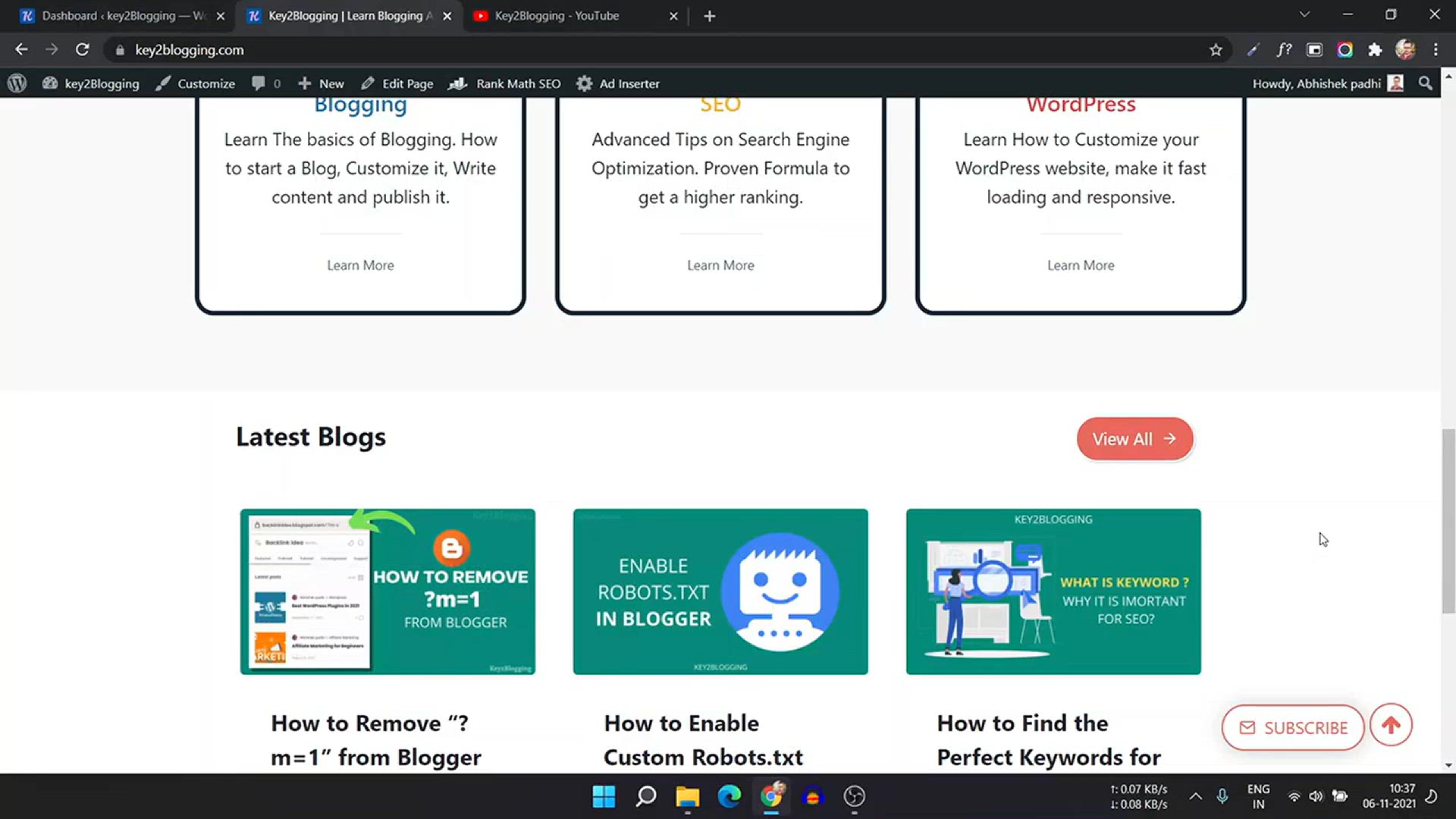 'Video thumbnail for How to Create a Custom Homepage in WordPress _ ( Kadence Theme Tutorial )'