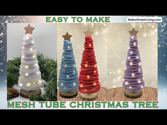 Video thumbnail for Easy to Make Mesh Tube Christmas Tree