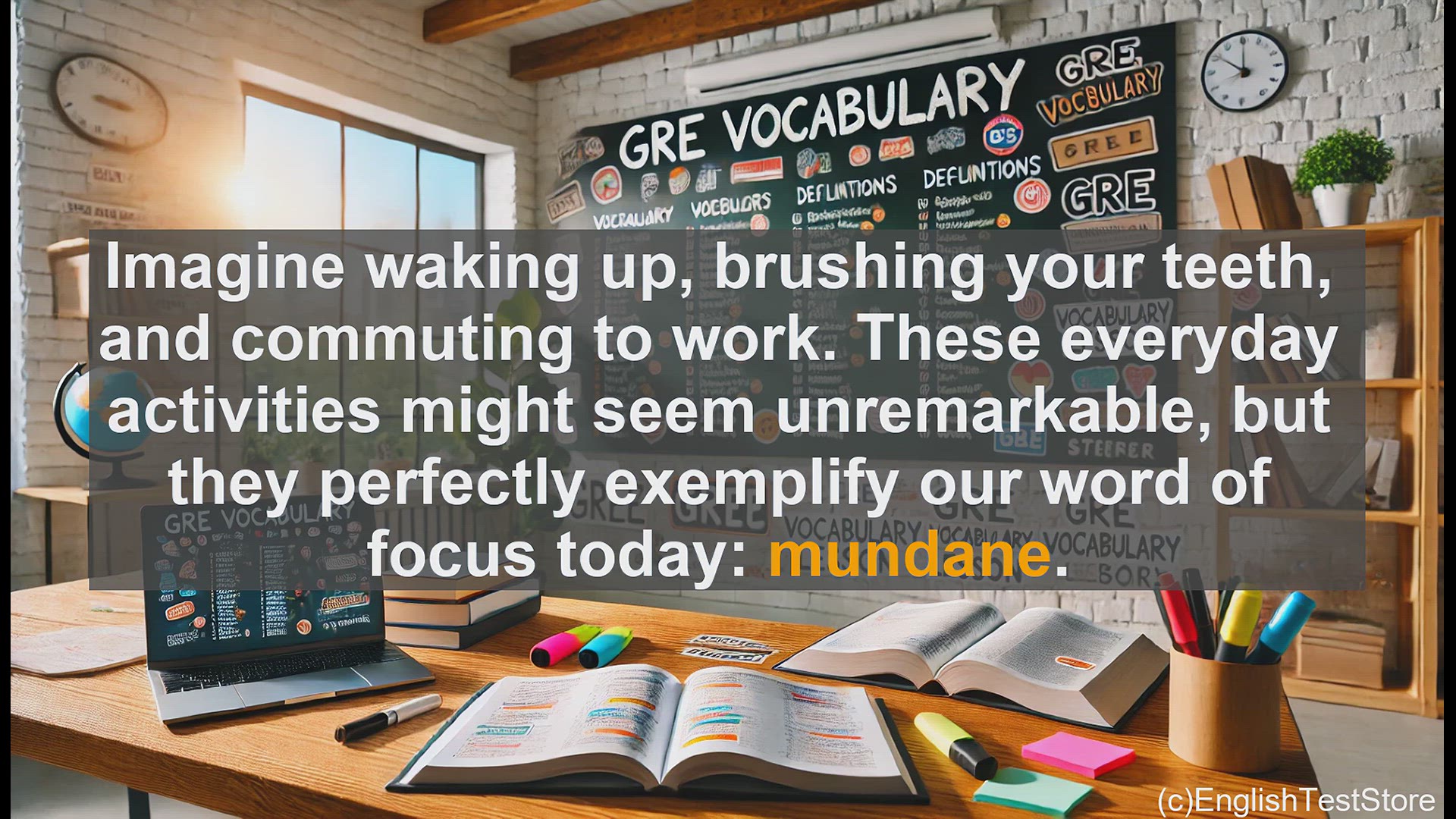 'Video thumbnail for GRE Vocabulary Lesson: Mastering the Mundane - Enhancing Your GRE Vocabulary'