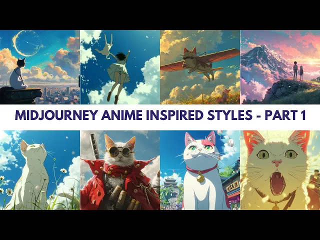 Video thumbnail for Midjourney V6: 30 Anime inspired styles for Midjourney prompting  with examples - Part 1