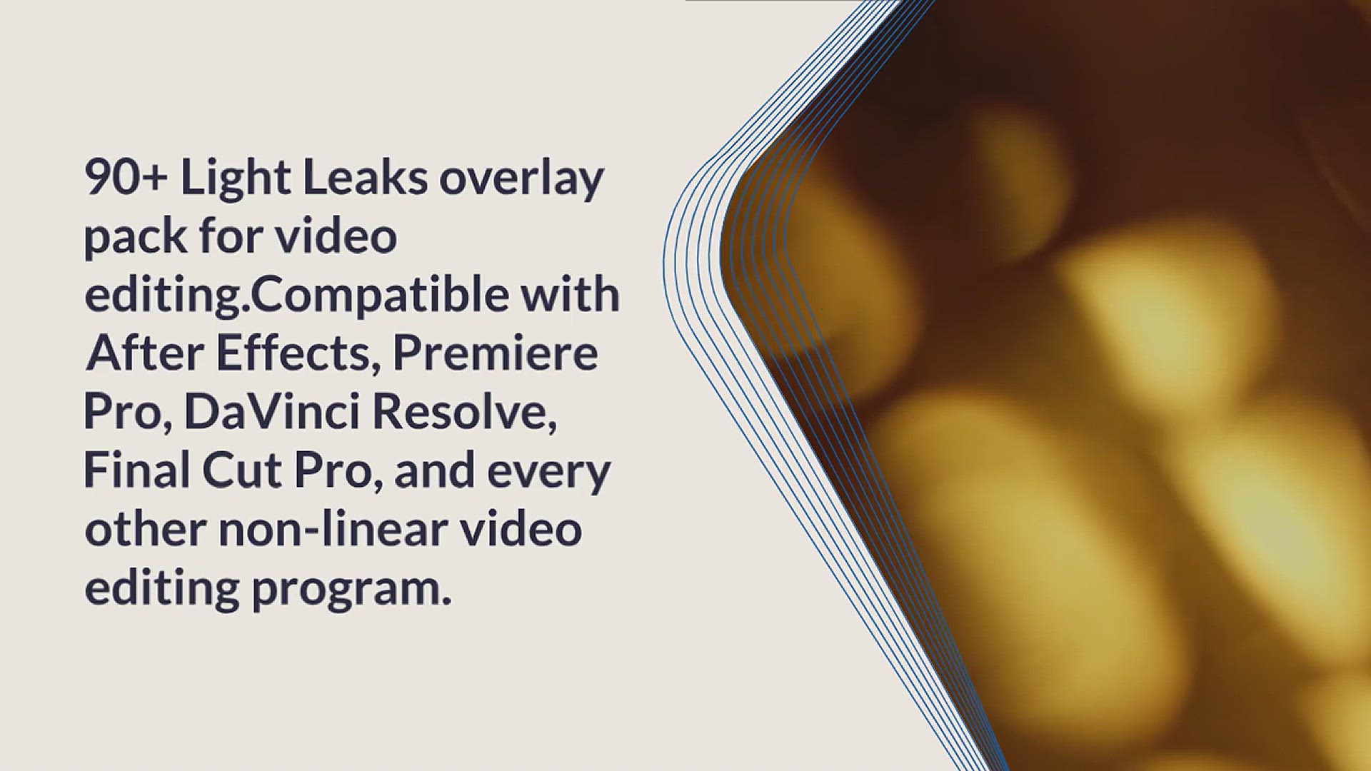'Video thumbnail for 90+ Light Leaks Overlay Pack For Video Editing'
