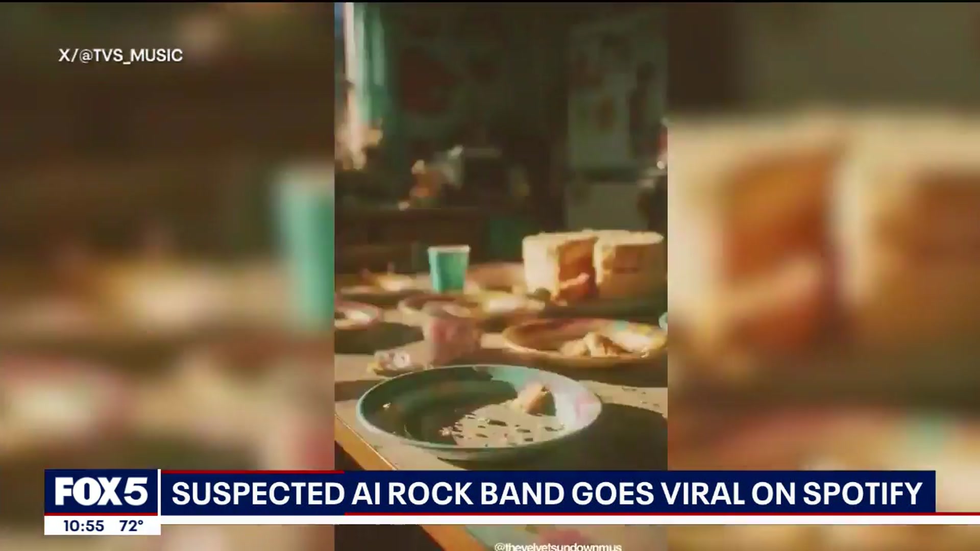 'Video thumbnail for New rock band suspected of being AI'