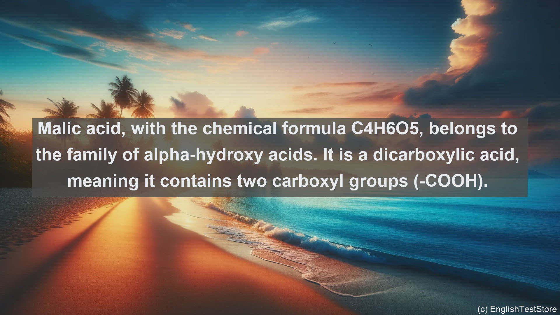 'Video thumbnail for Malic acid in science  definition and examples'