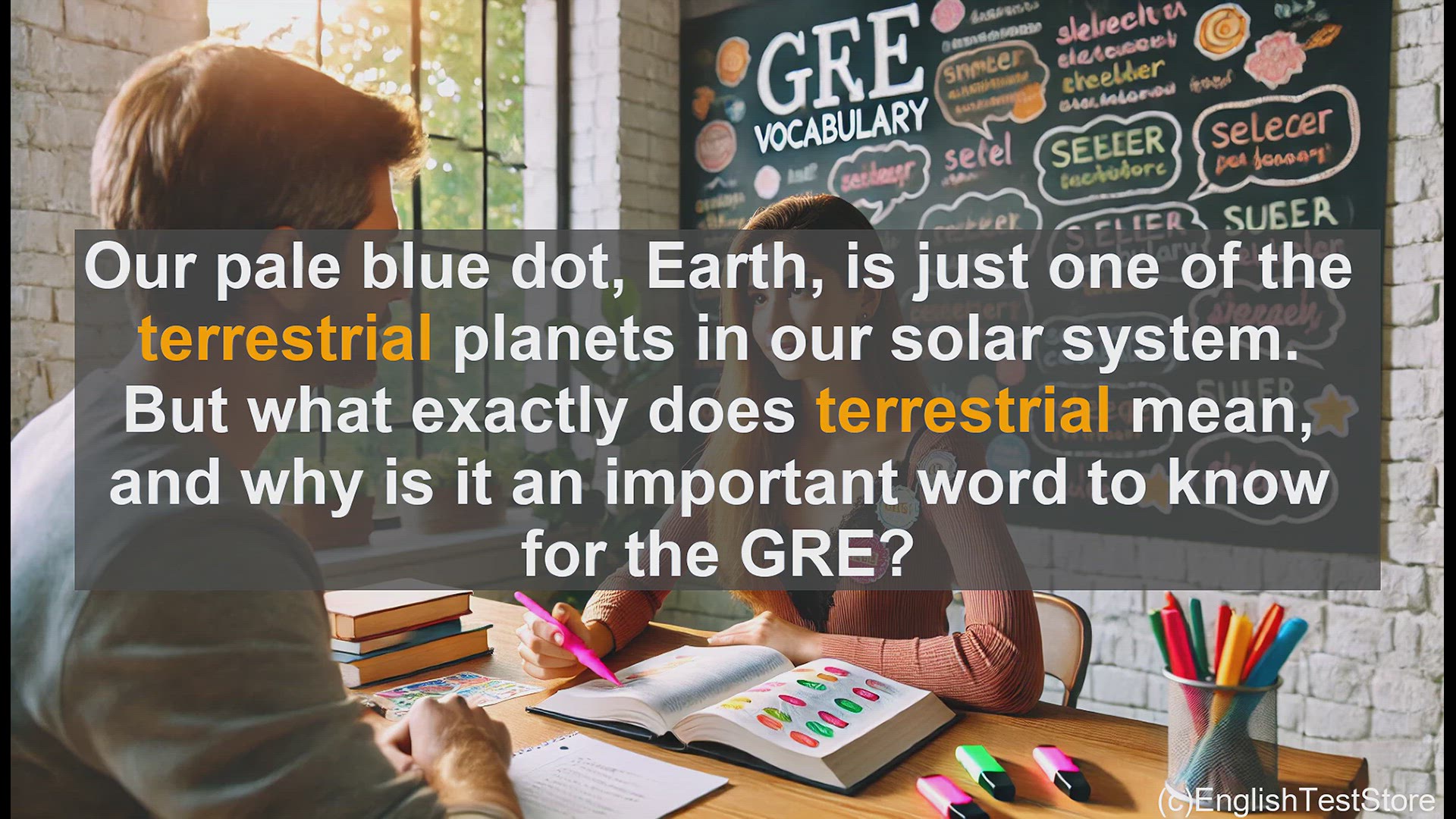 'Video thumbnail for GRE Vocabulary Lesson: Understanding the Term 'Terrestrial' for the GRE'