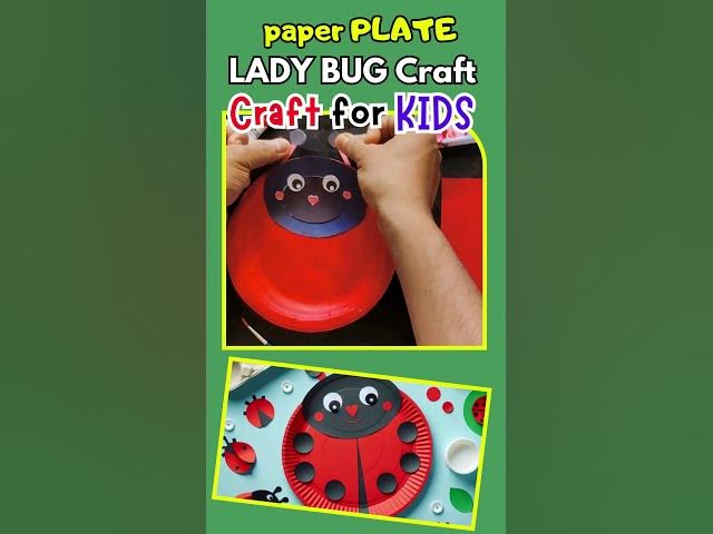 Video thumbnail for paper PLATE Ladybug craft for kids #paperplatecrafts #papercrafts #kidscrafts
