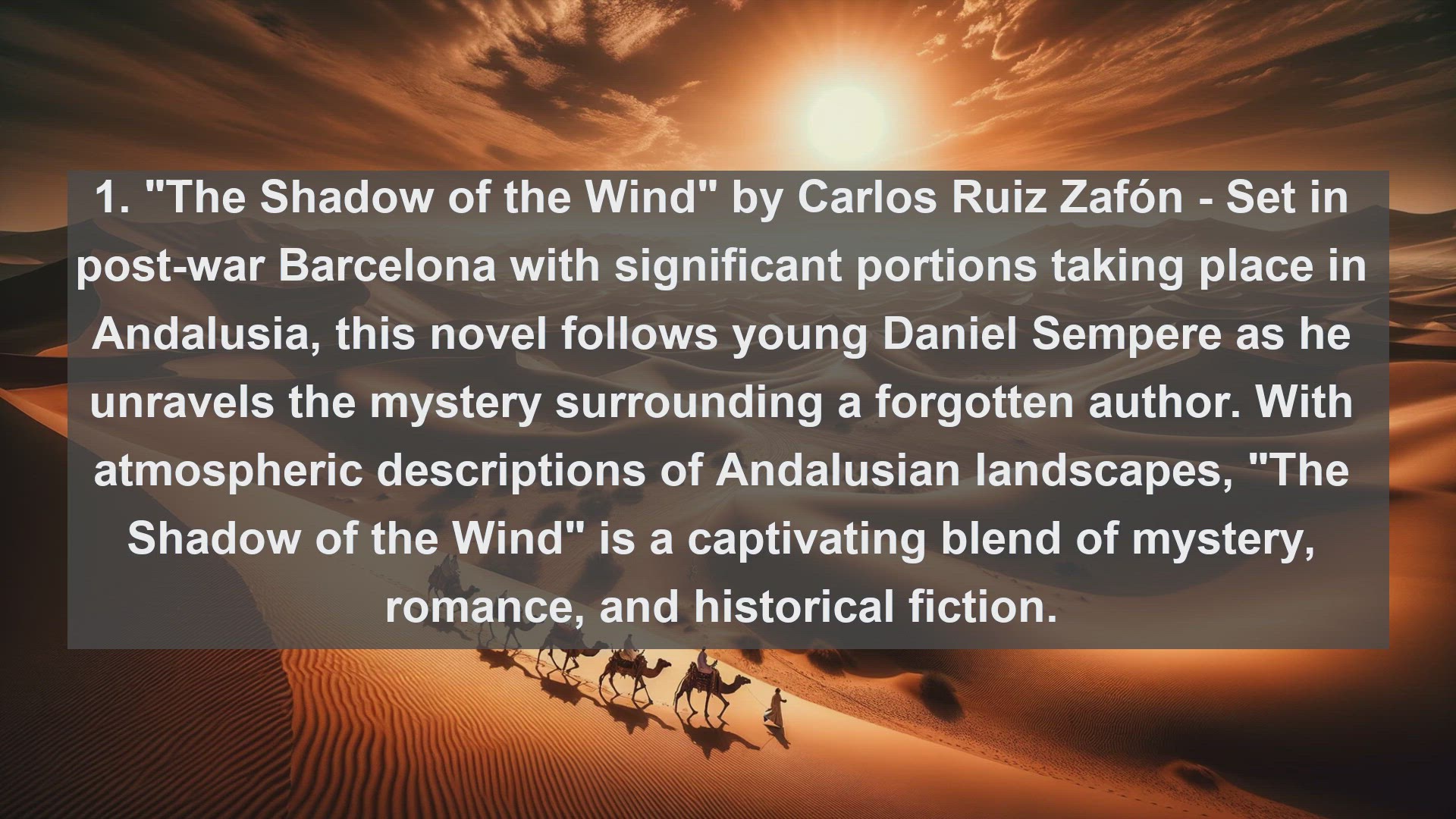 'Video thumbnail for Top 10 Spanish Novels Set in Andalusia'
