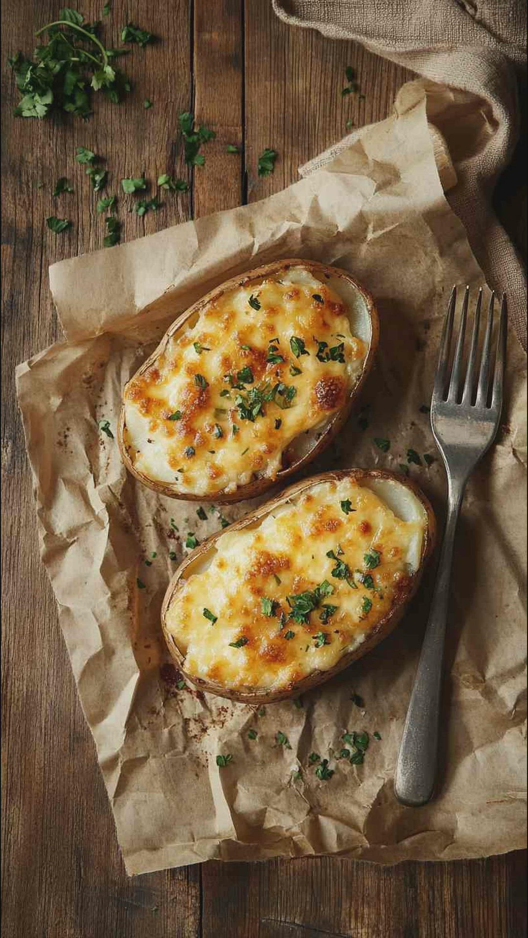 'Video thumbnail for Air Fryer Twice-Baked Potatoes Recipe'