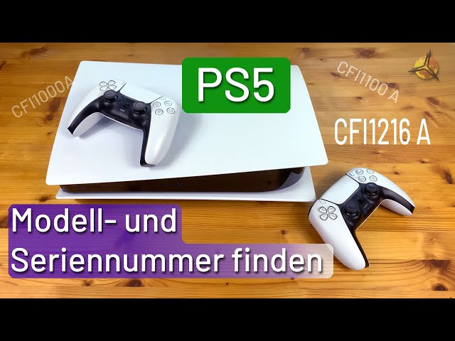 'Video thumbnail for PS5 Modellnummer und Seriennummer finden'