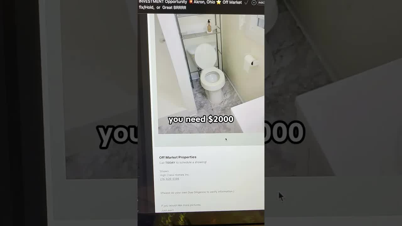 'Video thumbnail for investarters: analyzing $44k single family house as rental property'
