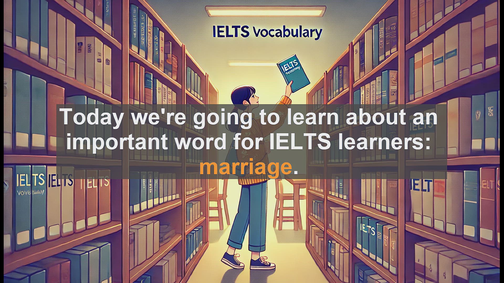 'Video thumbnail for 2500 Must Know IELTS 5.5 Vocabulary - IELTS Vocabulary: Understanding and Using 'Marriage' Correctly'