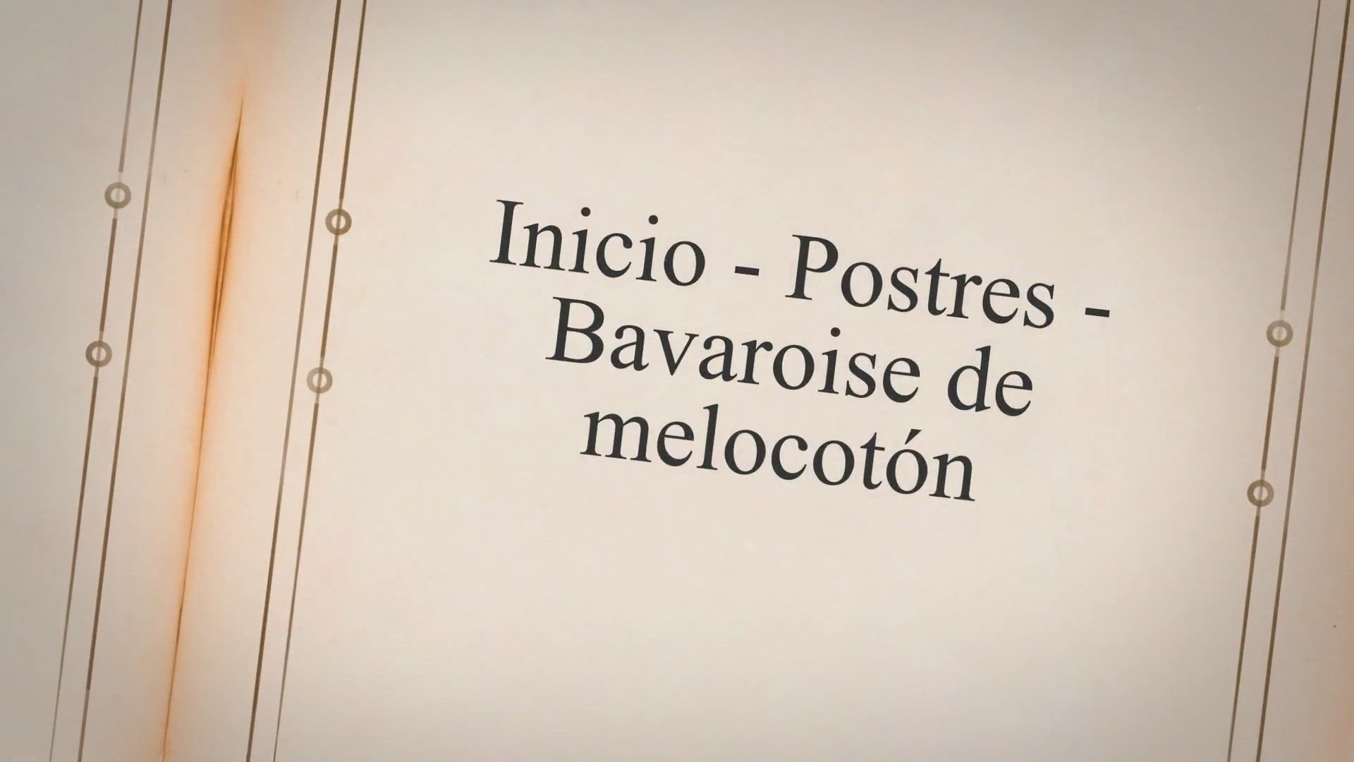 'Video thumbnail for Bavaroise de melocotón'