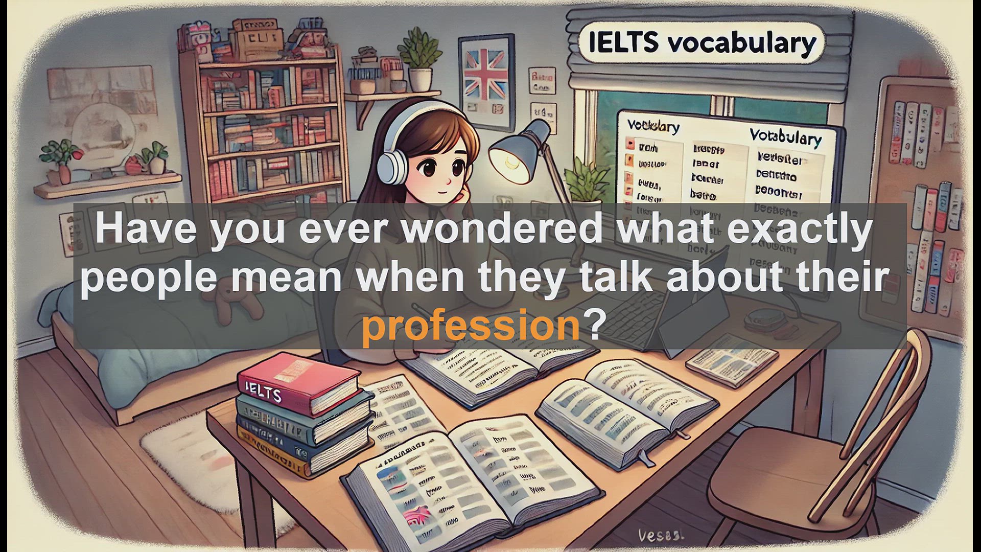 'Video thumbnail for 2500 Must Know IELTS 5.5 Vocabulary - Understanding 'Profession': Key Vocabulary for IELTS and Daily Life'