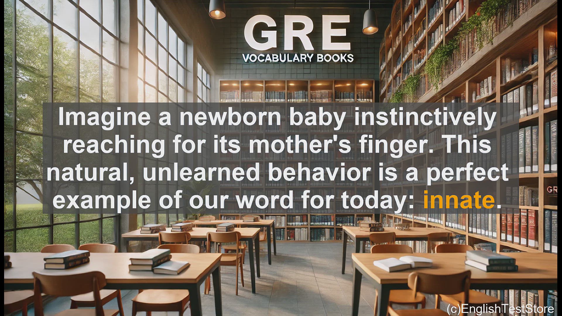 'Video thumbnail for GRE Vocabulary Lesson: Innate - Understanding Natural-Born Qualities'