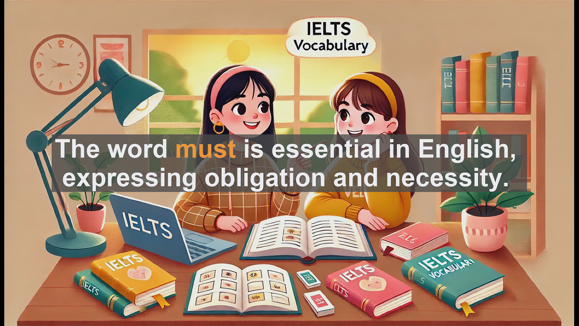 'Video thumbnail for 2500 Must Know IELTS 5.5 Vocabulary - Understanding 'Must': Key Modal Verb for IELTS and Daily English'