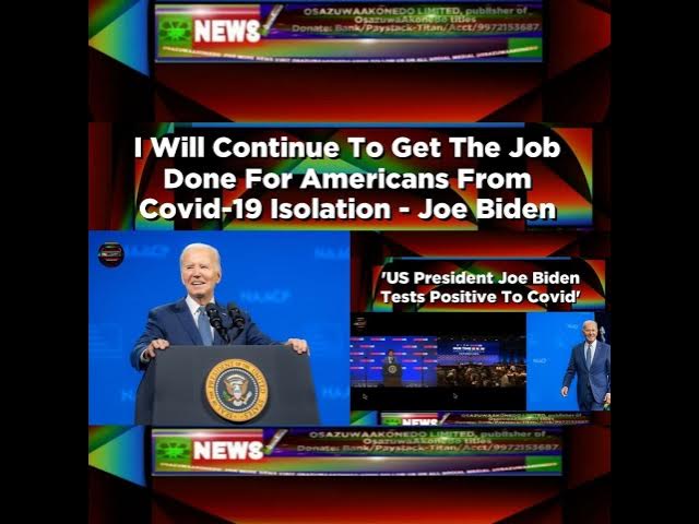 Video thumbnail for I Will Continue To Get The Job Done For Americans From Covid-19 Isolation - Joe Biden ~ OsazuwaAk...
