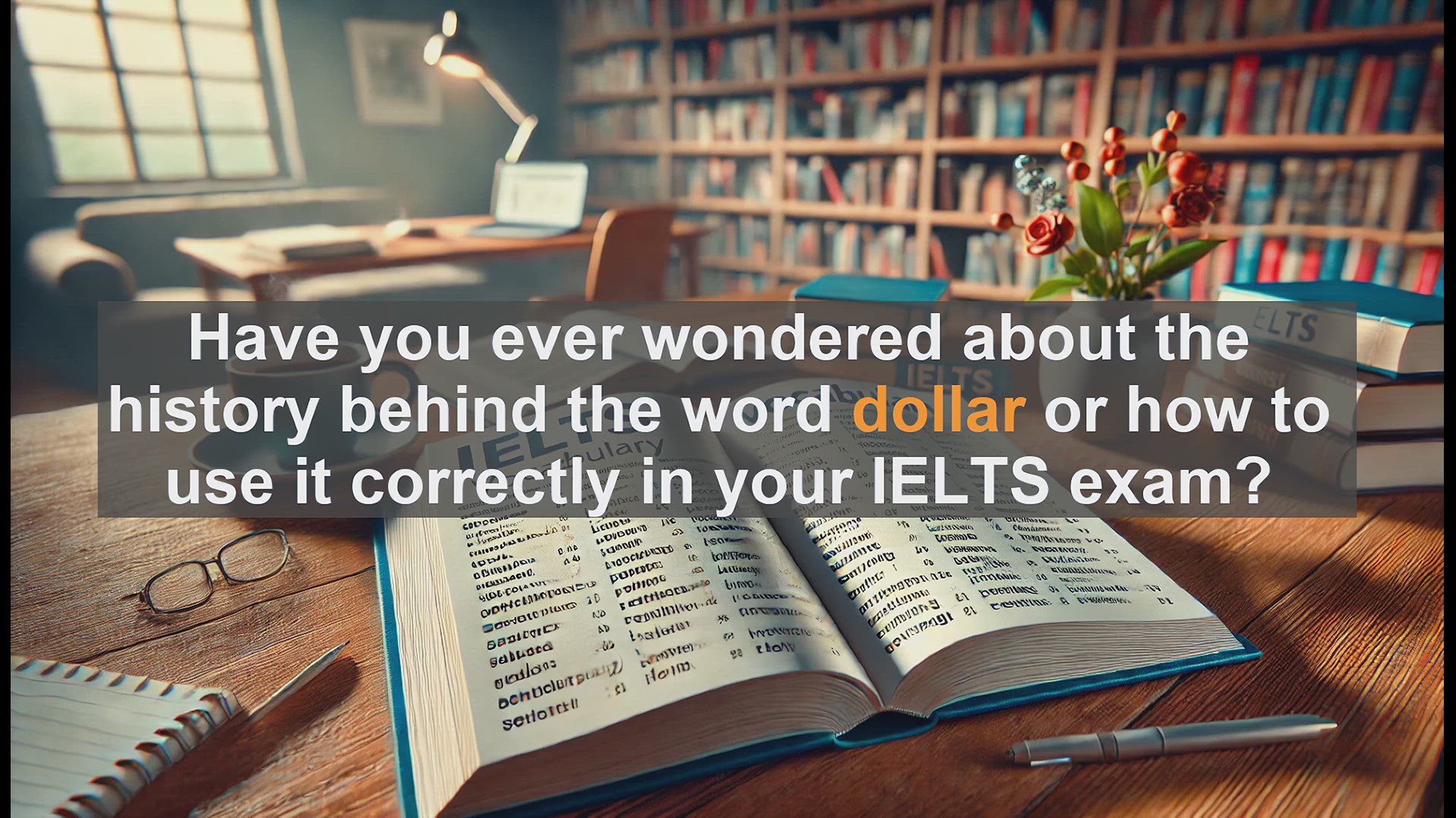 'Video thumbnail for 2500 Must Know IELTS 5.5 Vocabulary - Dollar: History and Usage for IELTS Success'